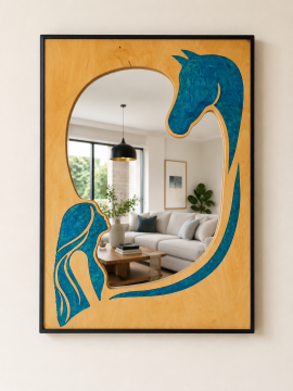 Light blue horse