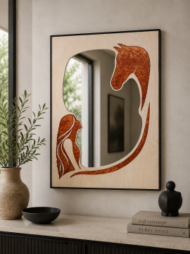 Copper Horse Mirror