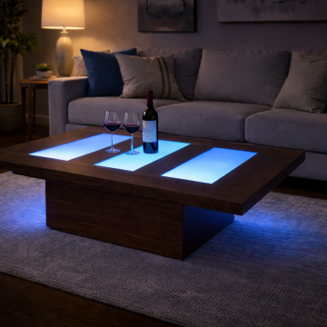Led coffee table